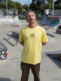 Adults RockNSlide Skateboard Club Logo Tee | Yellow