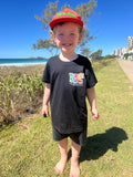 Kids RockNSlide Skateboard Club Rainbow Tee | Black