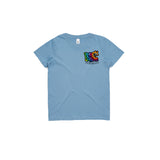 Kids RockNSlide Skateboard Club Rainbow Tee | Blue