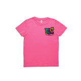 Kids RockNSlide Skateboard Club Rainbow Tee | Pink