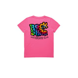 Kids RockNSlide Skateboard Club Rainbow Tee | Pink