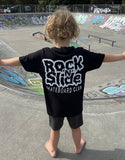 Kids RockNSlide Skateboard Club Stencil Tee | Black