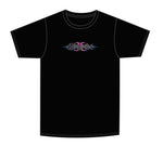 Kids Croc Lobster Flame Logo Tee | Black/Pink