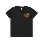 Kids RockNSlide Skateboard Club Stencil Tee | Black/Sunrise