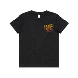 Kids RockNSlide Skateboard Club Stencil Tee | Black/Sunrise