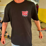 Kids RockNSlide Skateboard Club Stencil Tee | Black/Red