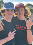 Kids Croc Lobster Not A Cult Tee | Black/Red